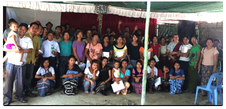 Paul and Linda with Myanmar pastors and wives