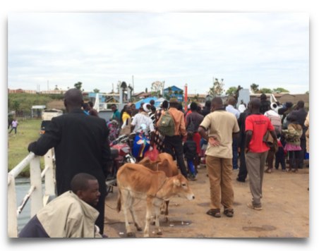 Ferry crossing Lake Victoria