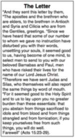 Jerusalem Council's letter