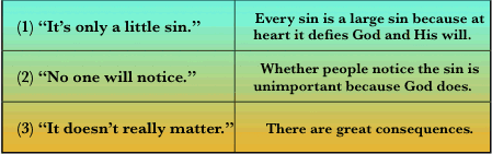 Excuses for sin