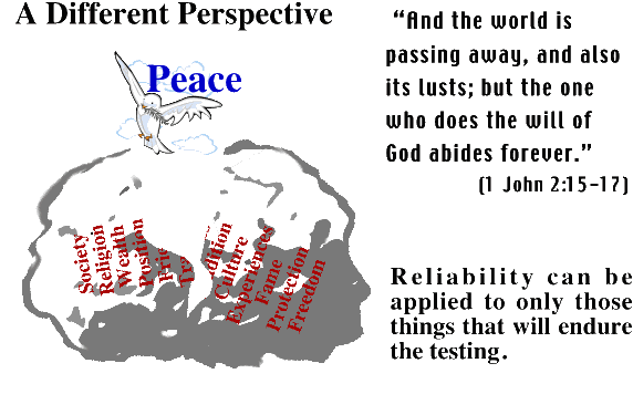 Reliability can be applied only to thoseA Different Perspective of Reliability [OA02_08] comes when we see the eventual destruction of those things which we have put our trust in.