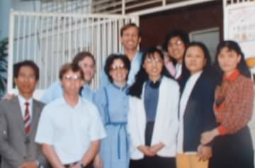 Our Original Team at the front gate (a few missing).