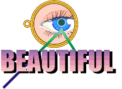 When the eye focuses on beauty