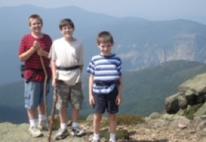 Boys hike