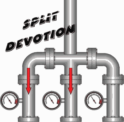 Split devotion and idolatry
