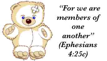 Ephesians 4:25 Members of one another