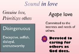 Sound in Love, agape love Titus 2:2