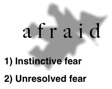 Two kinds of fear: instinctive and persistent