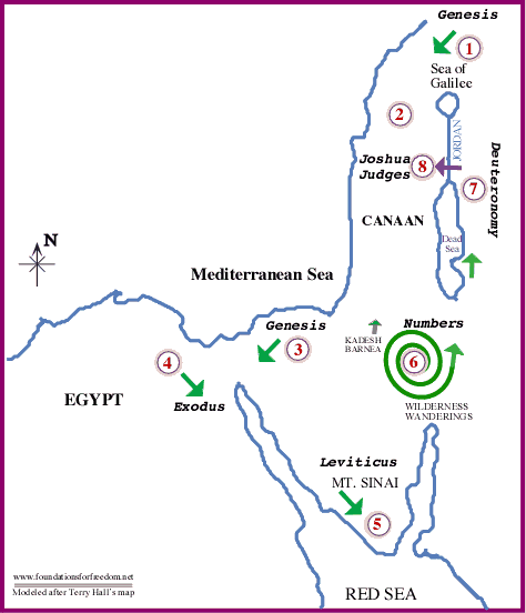 Trace the prior history of Joshua on this free map!