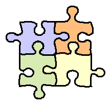 Husband and wife like puzzle pieces fit together.