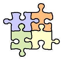 Husband and wife like puzzle pieces fit together.