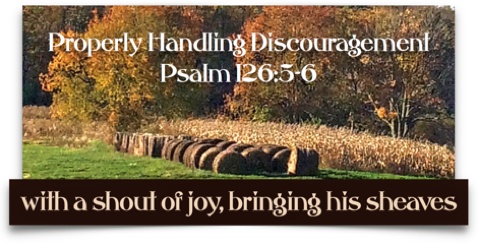 Properly Handling Discouragement - 

Psalm 126:5-6