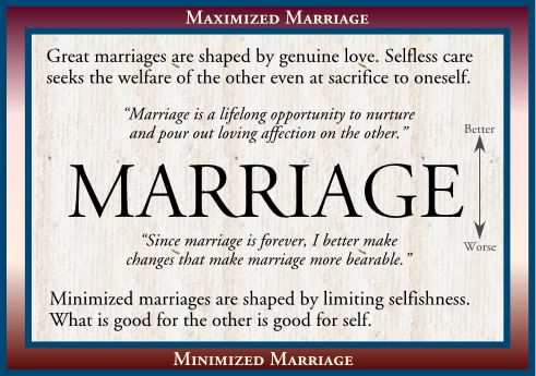 Maximized marriage