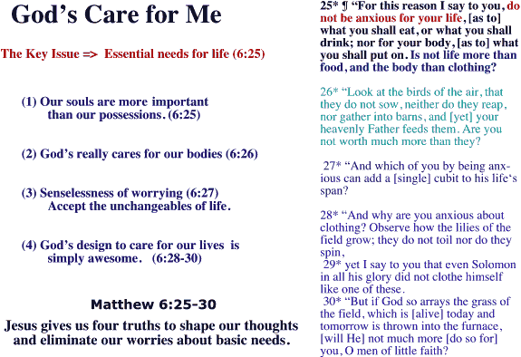 God's Care for Me
