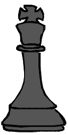 A king chess piece