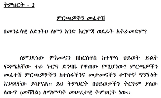 #2 Amharic