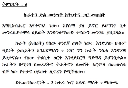 #6 Amharic