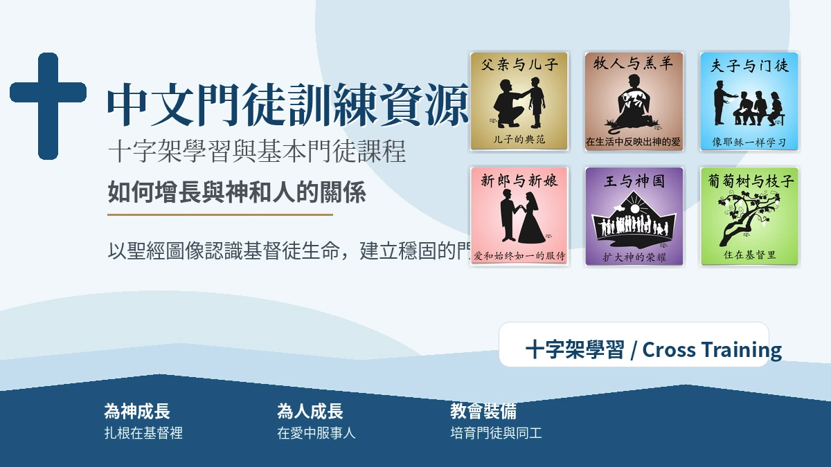 中文門徒訓練與十字架學習資源