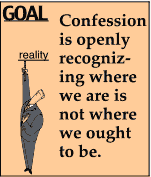 Goal of finding our true selves > confession